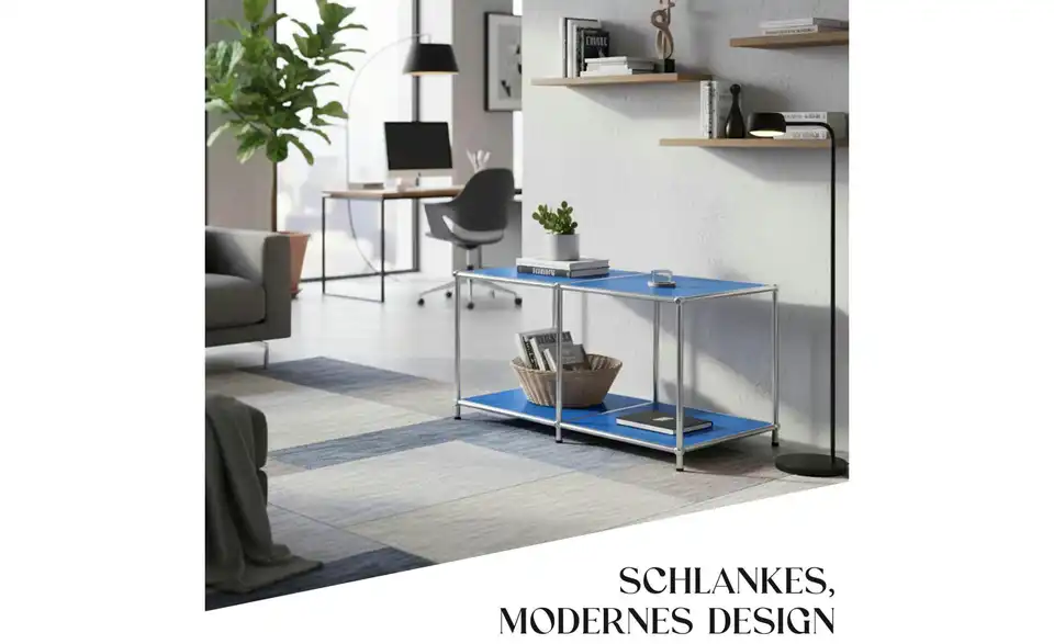 Floordirekt Metallregal, Bild mit Text