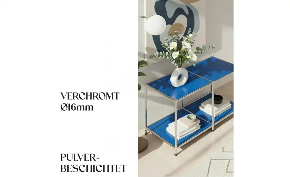 Floordirekt Metallregal, Bild mit Text