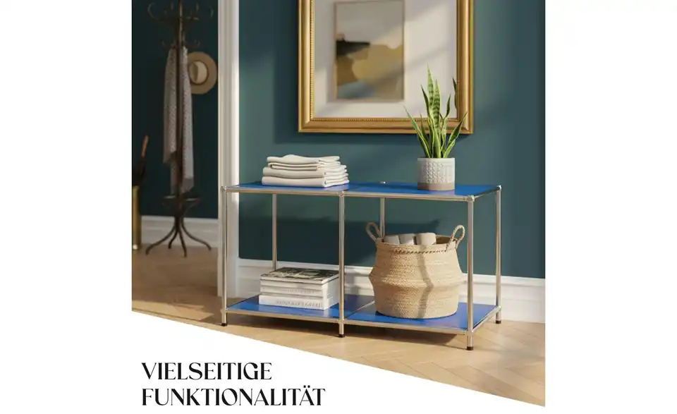 Floordirekt Metallregal, Bild mit Text