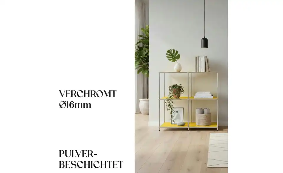 Floordirekt Metallregal, Bild mit Text