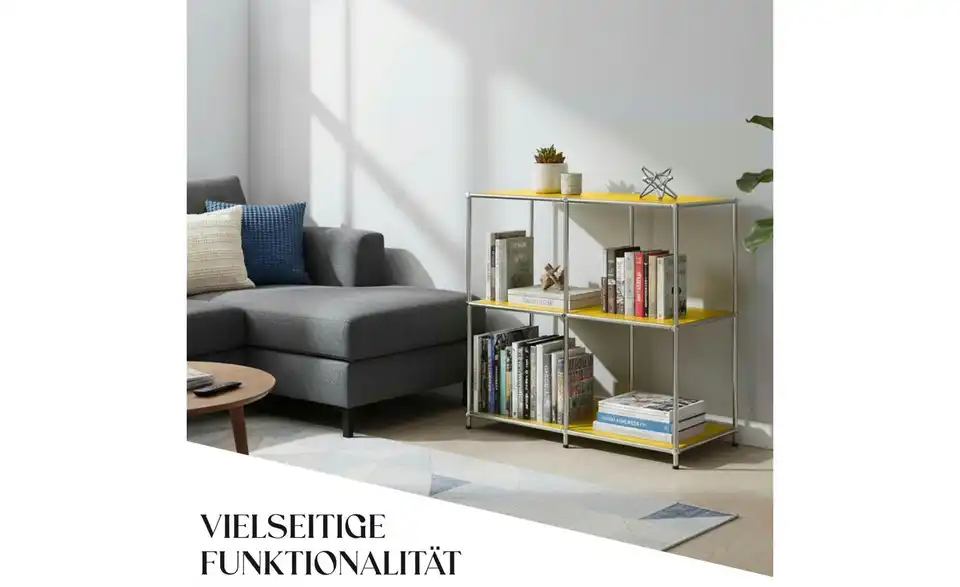Floordirekt Metallregal, Bild mit Text