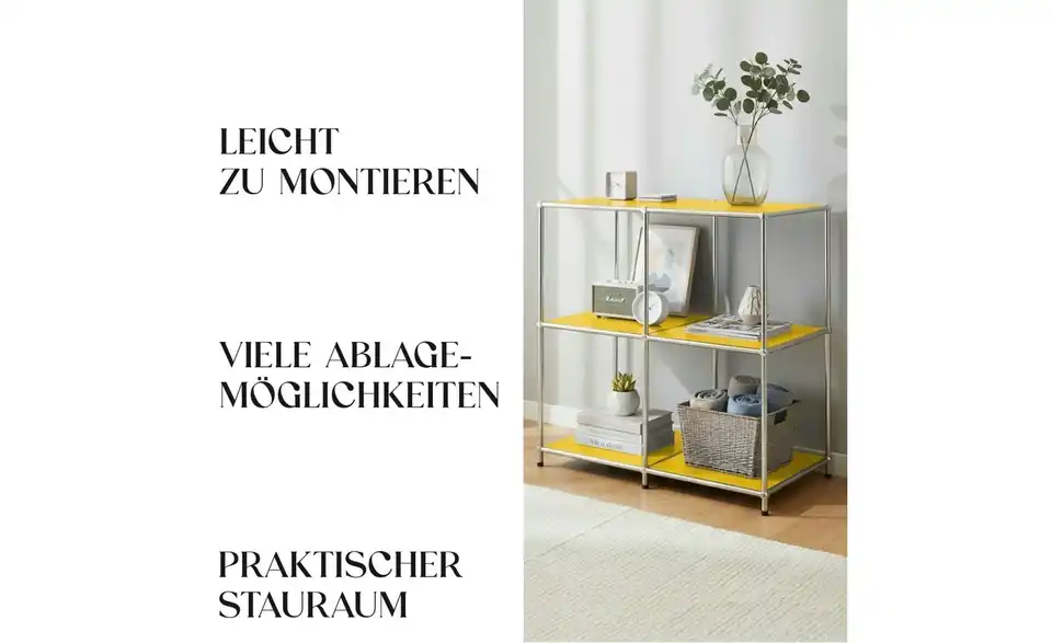 Floordirekt Metallregal, Bild mit Text