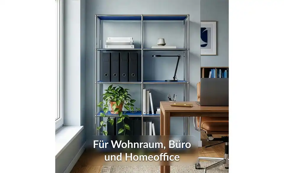 Floordirekt Metallregal, Bild mit Text