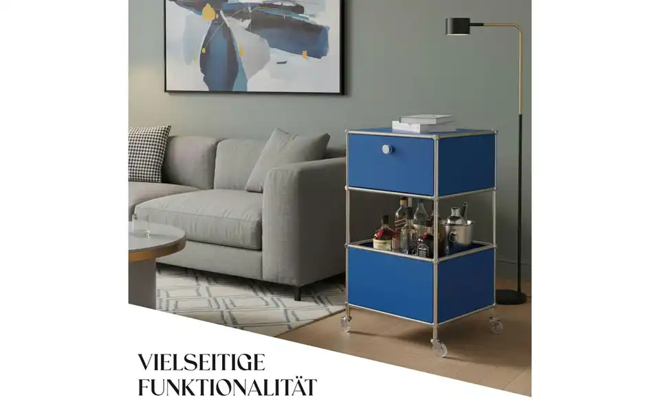 Floordirekt Metallregal, Bild mit Text