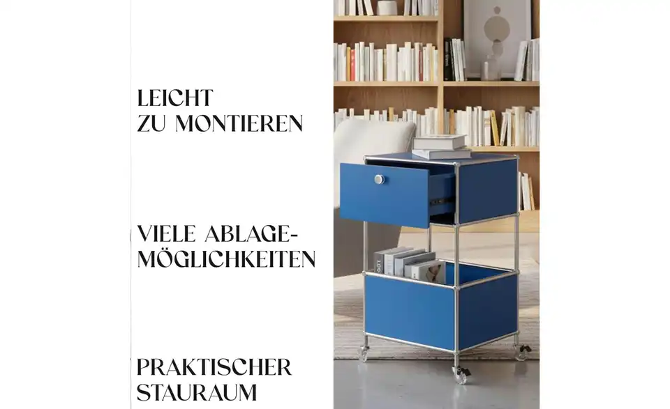 Floordirekt Metallregal, Bild mit Text