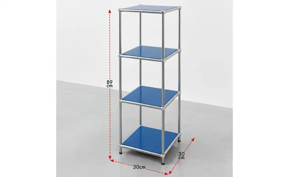 Floordirekt Metallregal, Bemaßung