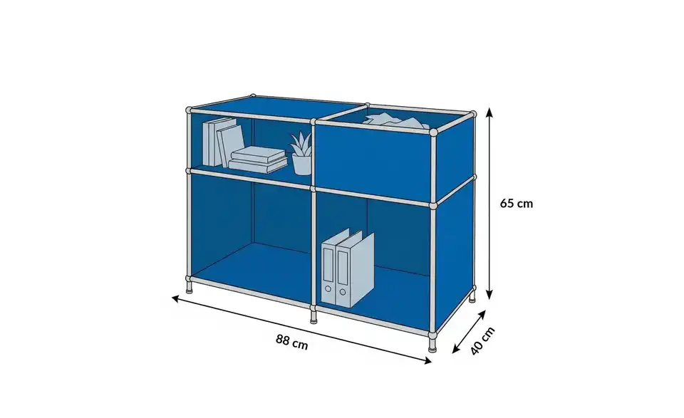 Floordirekt Metallregal, Bemaßung