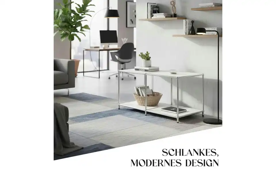 Floordirekt Metallregal, Bild mit Text