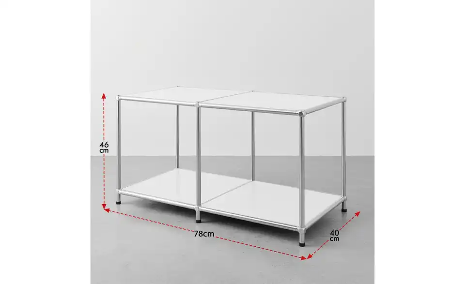 Floordirekt Metallregal, Bemaßung
