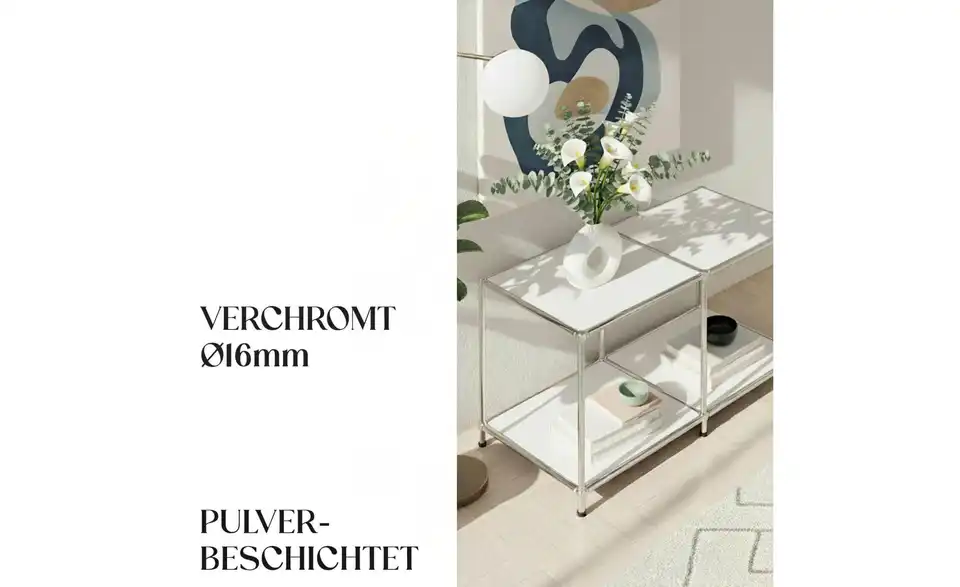 Floordirekt Metallregal, Bild mit Text