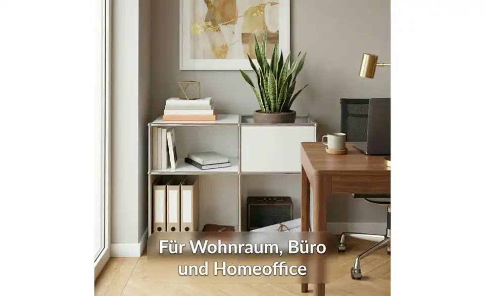 Floordirekt Metallregal, Bild mit Text