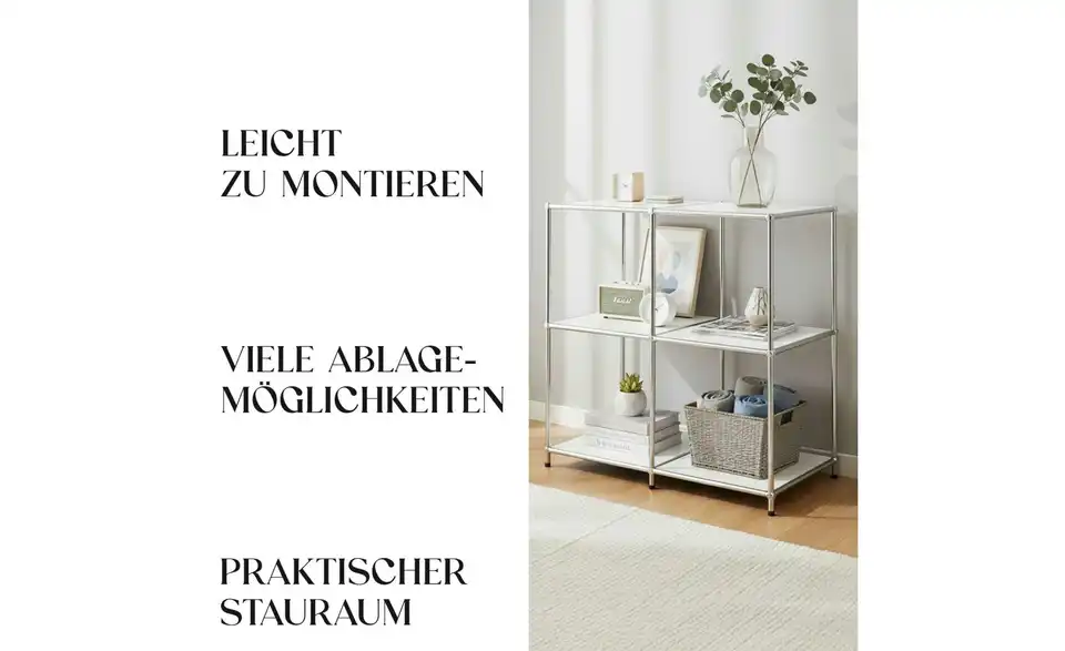 Floordirekt Metallregal, Bild mit Text