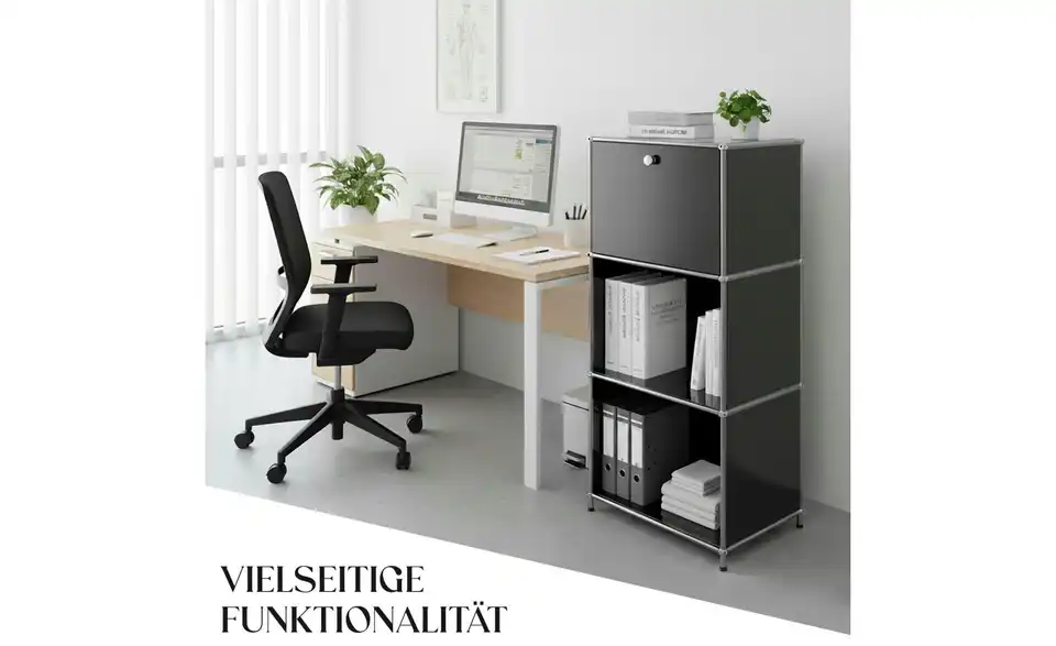 Floordirekt Metallregal, Bild mit Text