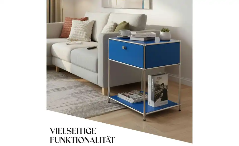 Floordirekt Metallregal, Bild mit Text
