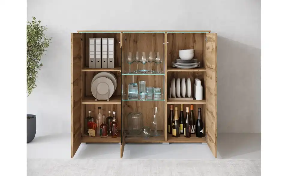 Highboard Vera, geöffnet