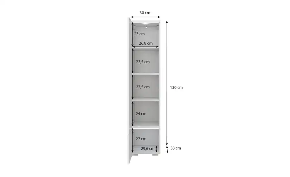 Highboard Vera, Bemaßung