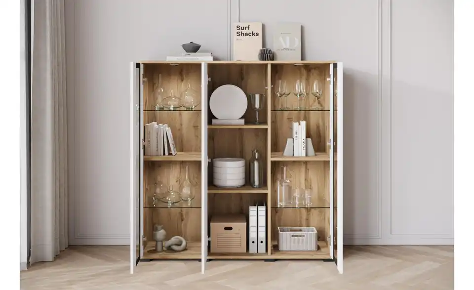 Highboard Caro, geöffnet