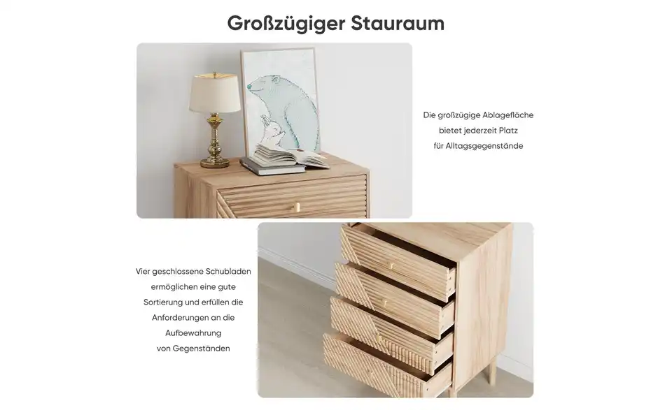 Kommode EtherealIon, Bild mit Text