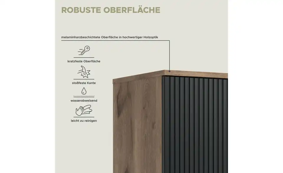 Highboard Chester, Bild mit Text