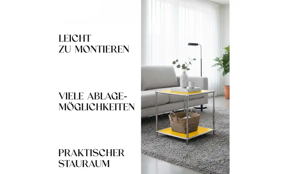 Floordirekt Metallregal, Bild mit Text
