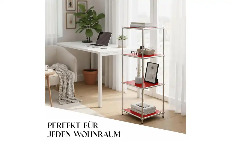 Floordirekt Metallregal, Bild mit Text