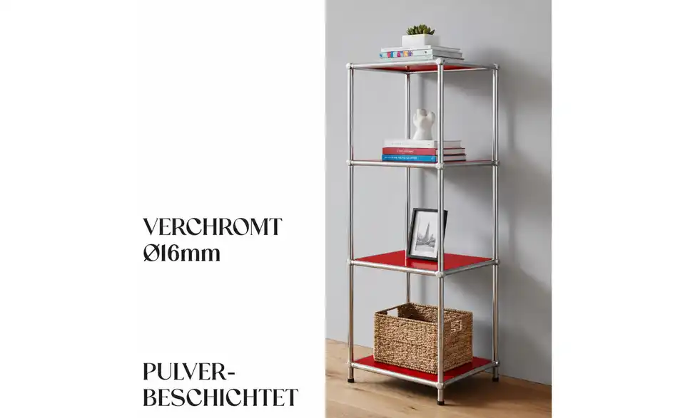 Floordirekt Metallregal, Bild mit Text