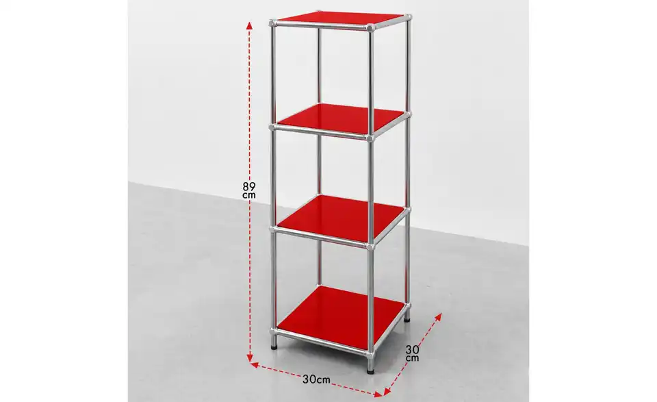 Floordirekt Metallregal, Bemaßung