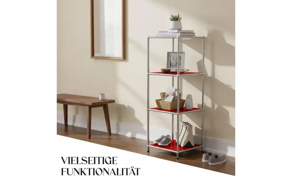 Floordirekt Metallregal, Bild mit Text
