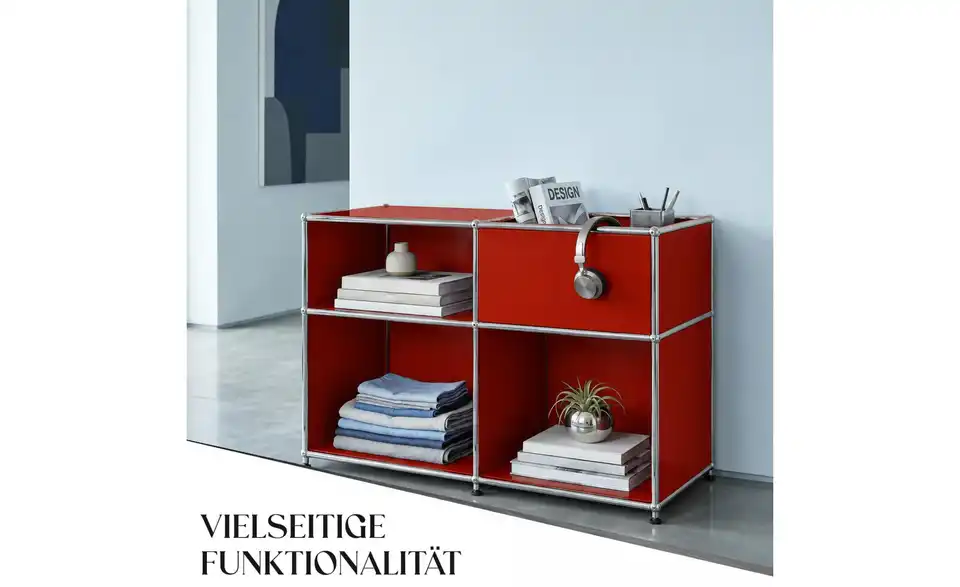 Floordirekt Metallregal, Bild mit Text