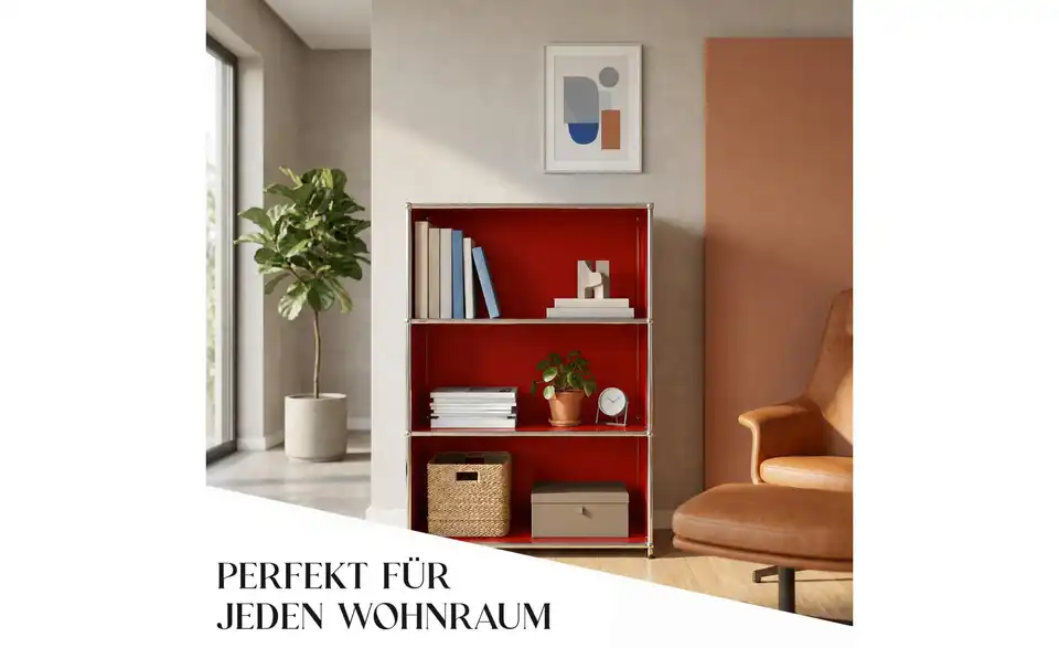 Floordirekt Metallregal, Bild mit Text