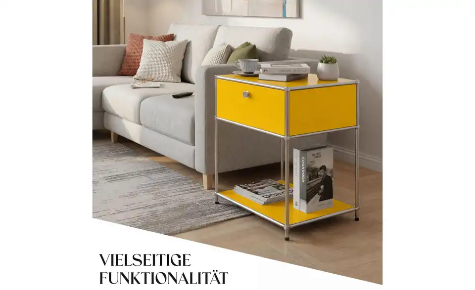 Floordirekt Metallregal, Bild mit Text