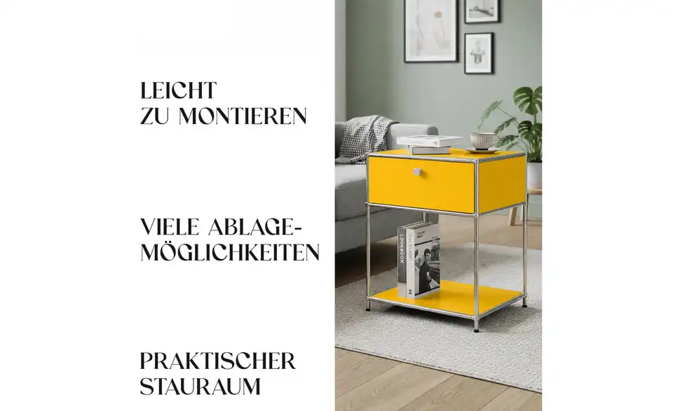 Floordirekt Metallregal, Bild mit Text