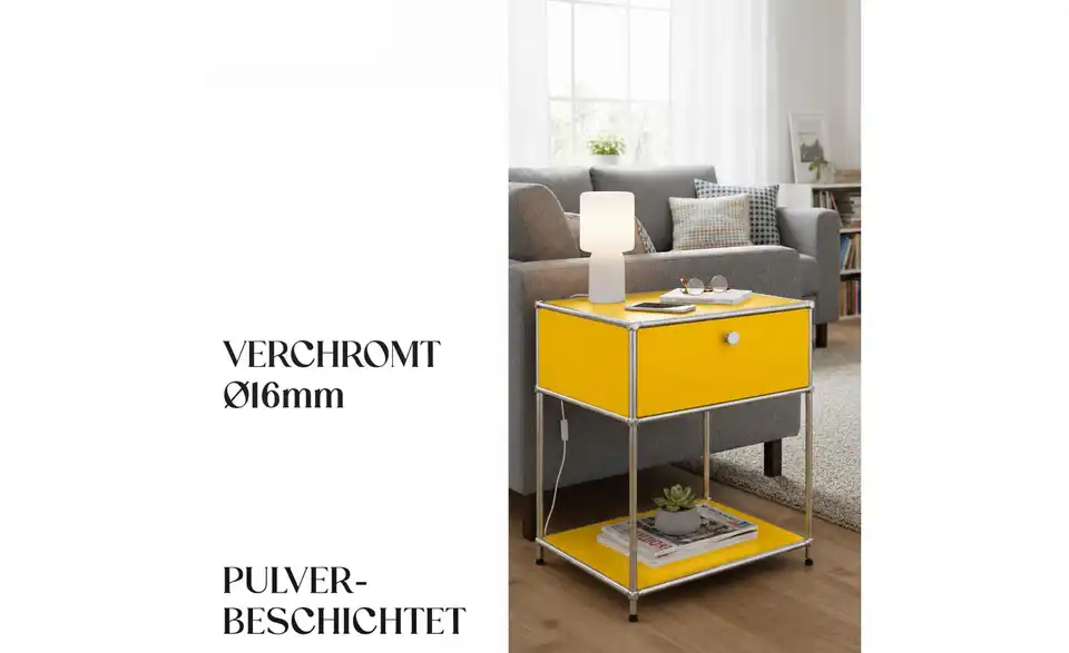 Floordirekt Metallregal, Bild mit Text
