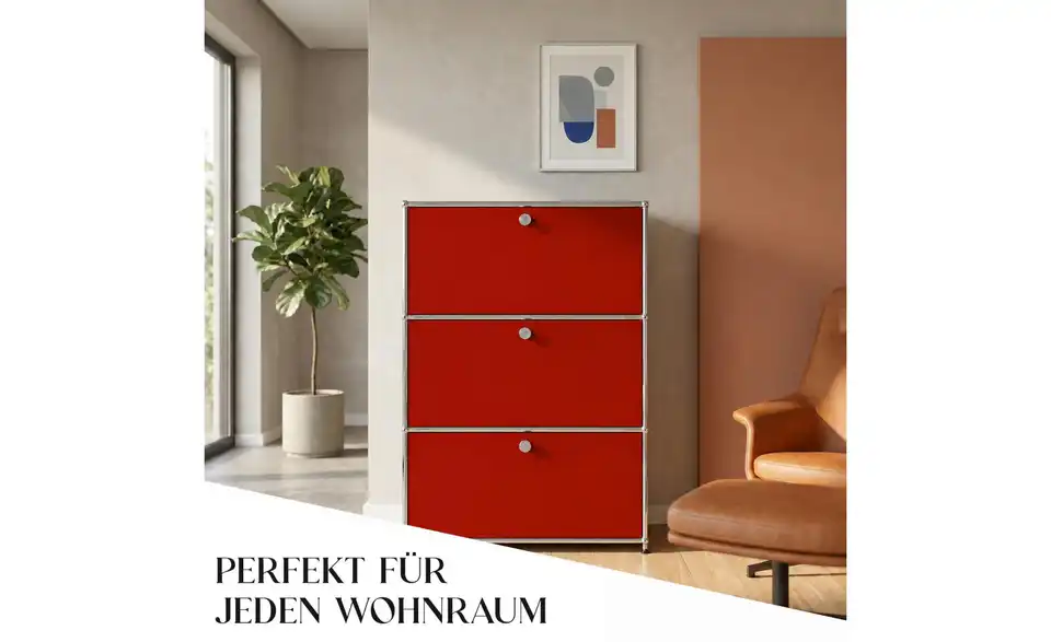 Floordirekt Metallregal, Bild mit Text