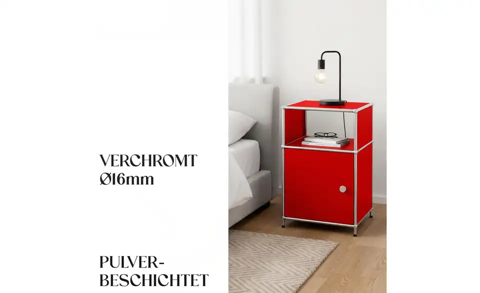 Floordirekt Metallregal, Bild mit Text