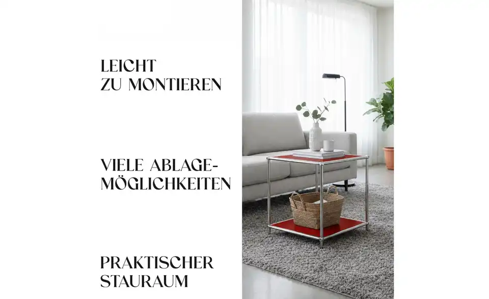 Floordirekt Metallregal, Bild mit Text