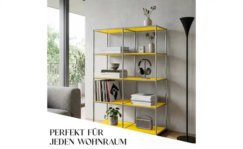 Floordirekt Metallregal, Bild mit Text
