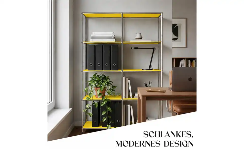 Floordirekt Metallregal, Bild mit Text