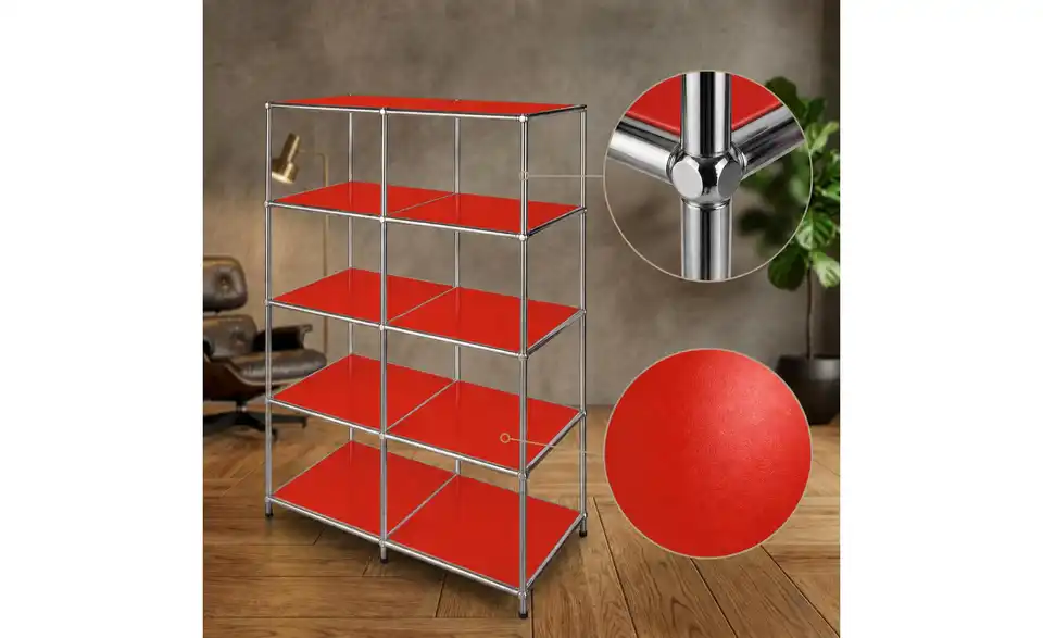 Floordirekt Metallregal, Detailansicht