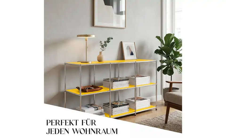 Floordirekt Metallregal, Bild mit Text