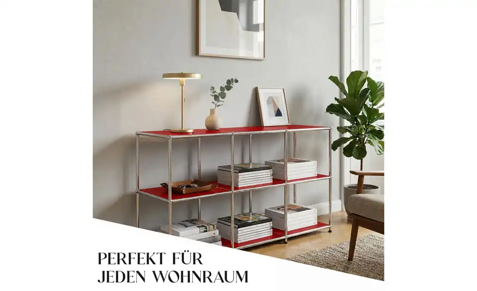 Floordirekt Metallregal, Bild mit Text