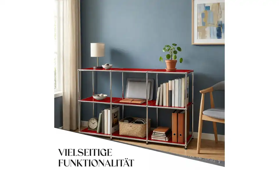 Floordirekt Metallregal, Bild mit Text