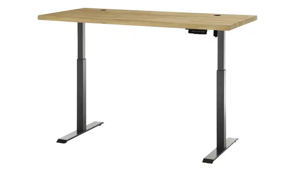 Schreibtisch Toulouse mit Massivholzplatte, Funktionsansicht
