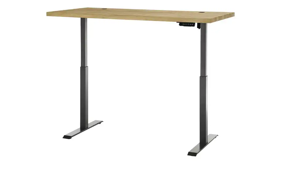 Schreibtisch Toulouse mit Massivholzplatte, Funktionsansicht