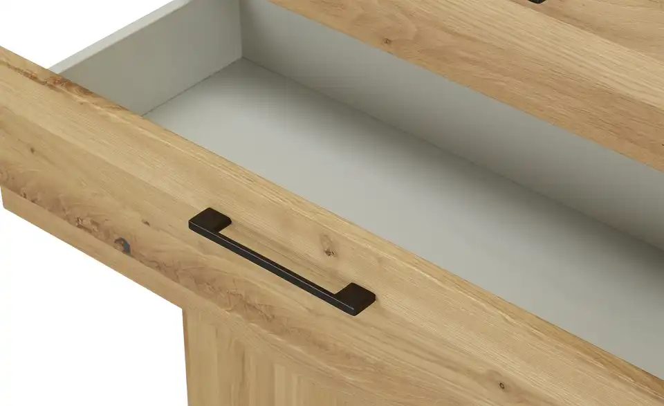 Aktenschrank SOLIDLine mit Massivholzfront, Detailansicht