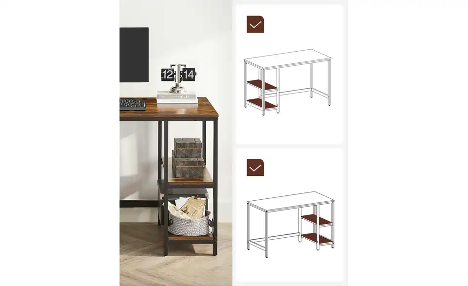 Schreibtisch, Detailansicht