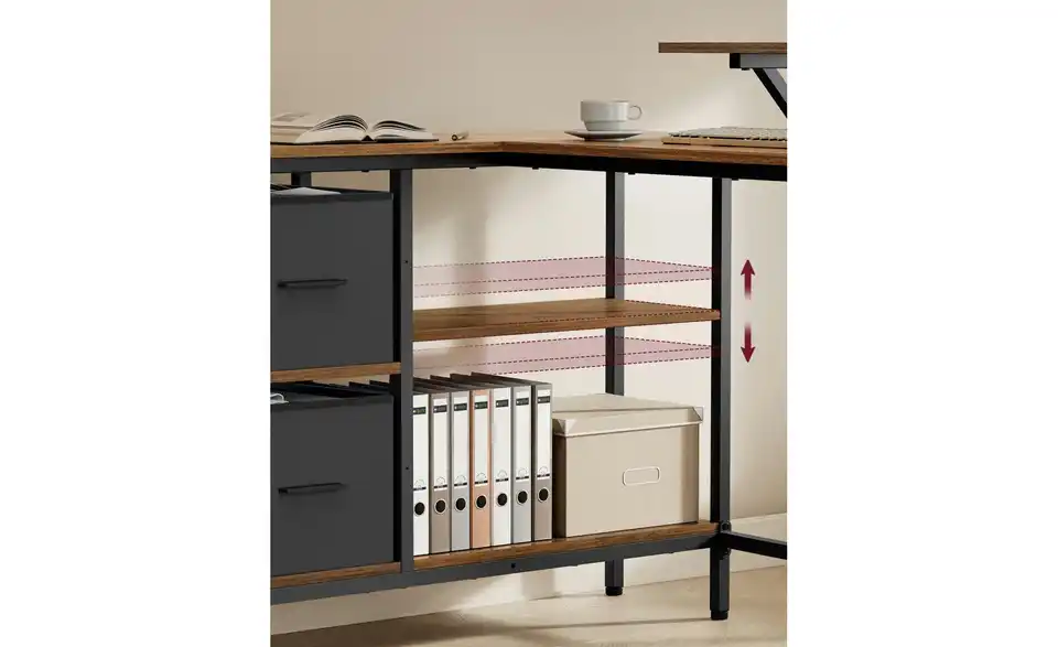 Computertisch, Detailansicht