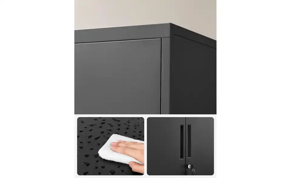 Aktenschrank, Detailansicht