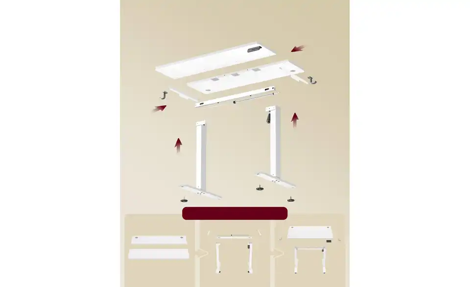 Schreibtisch, Detailansicht