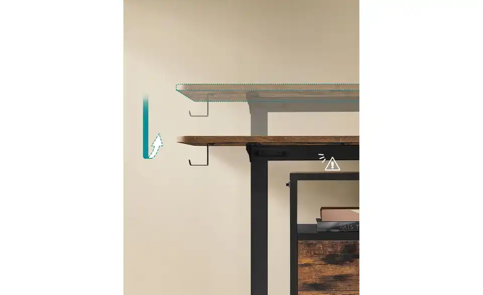Schreibtisch, Detailansicht